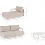 Cod. 0663764 MARIEL VAPOR LOUNGE SOFA SET W-CUSH YK15